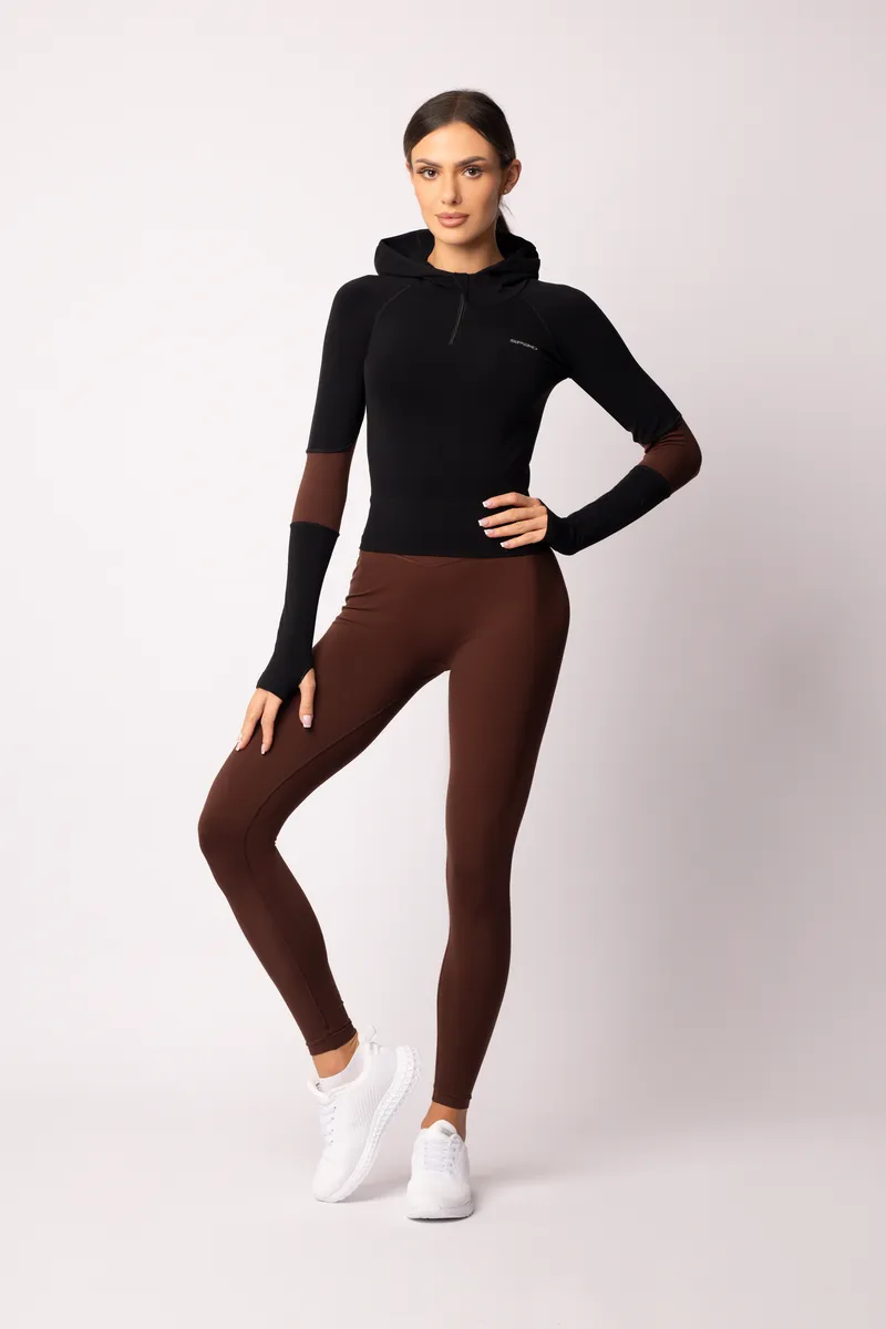 Spaio SPAIO FELPA ADAPT – DOUBLE COLOUR COFFEE/BLACK Online