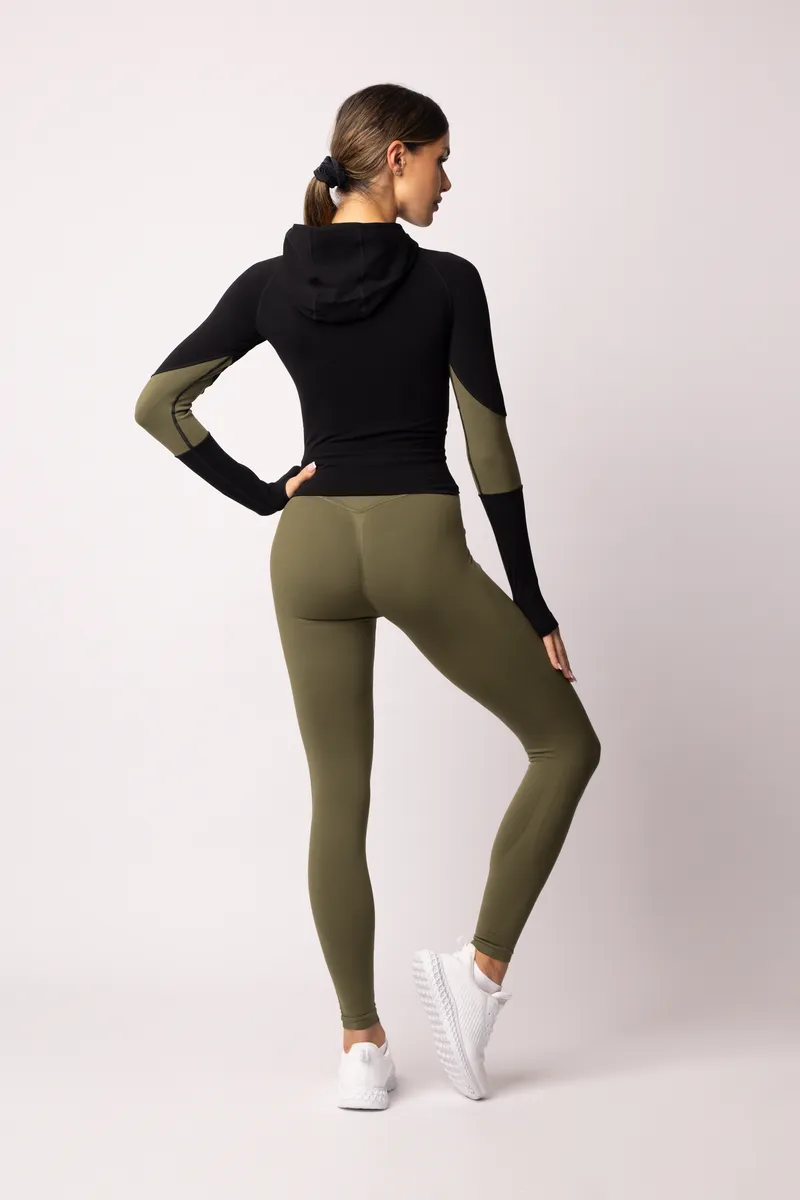 Spaio SPAIO FELPA ADAPT – DOUBLE COLOUR KHAKI/BLACK Outlet