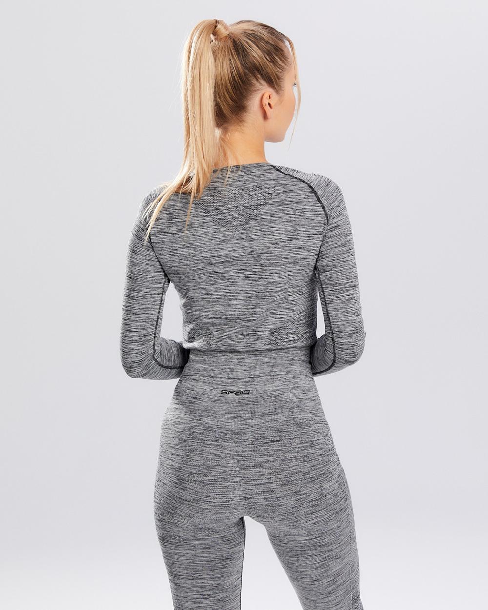 Spaio SPAIO RASHGUARD MELANGE MANICHE LUNGHE GREY Nuova
