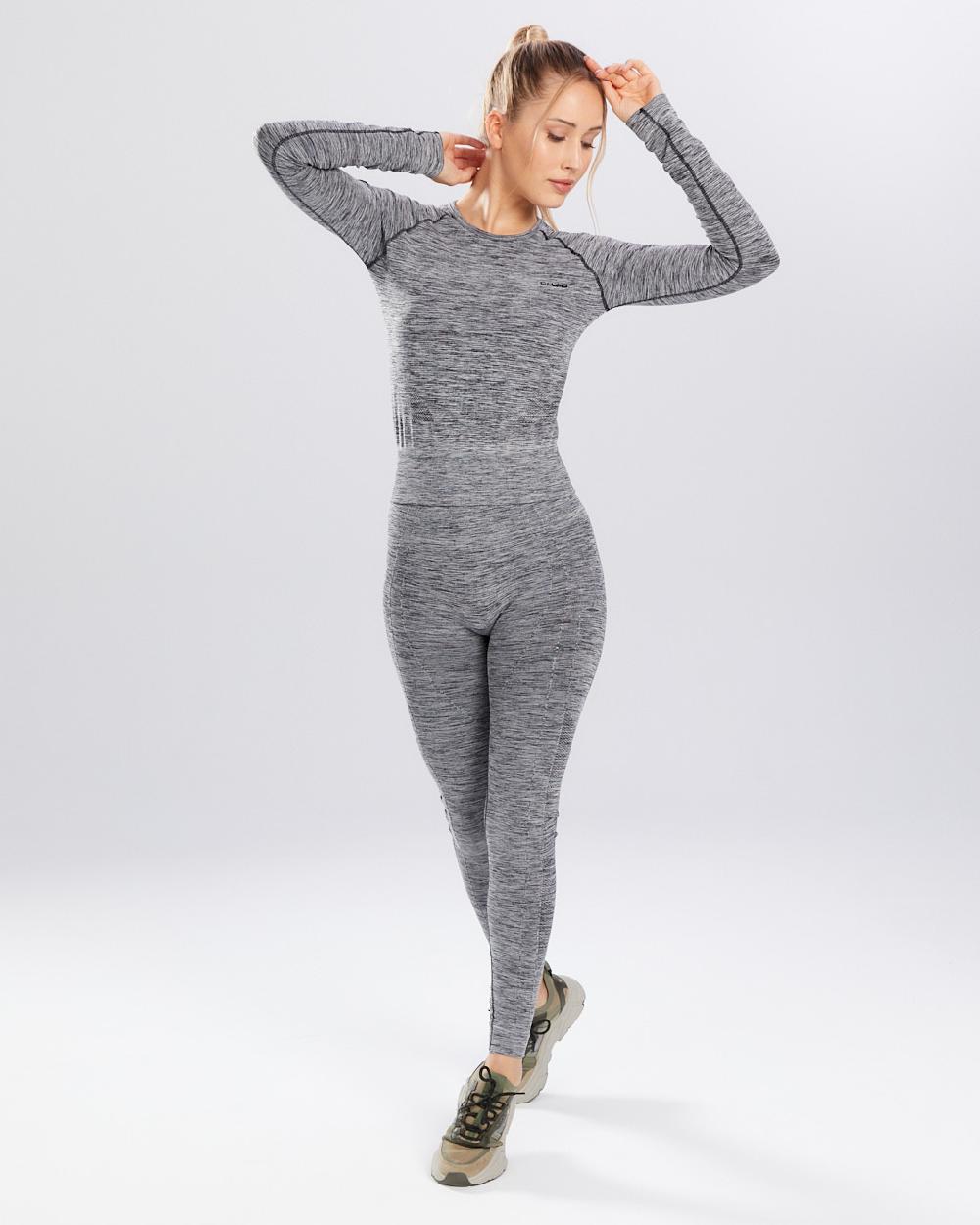 Spaio SPAIO RASHGUARD MELANGE MANICHE LUNGHE GREY Nuova