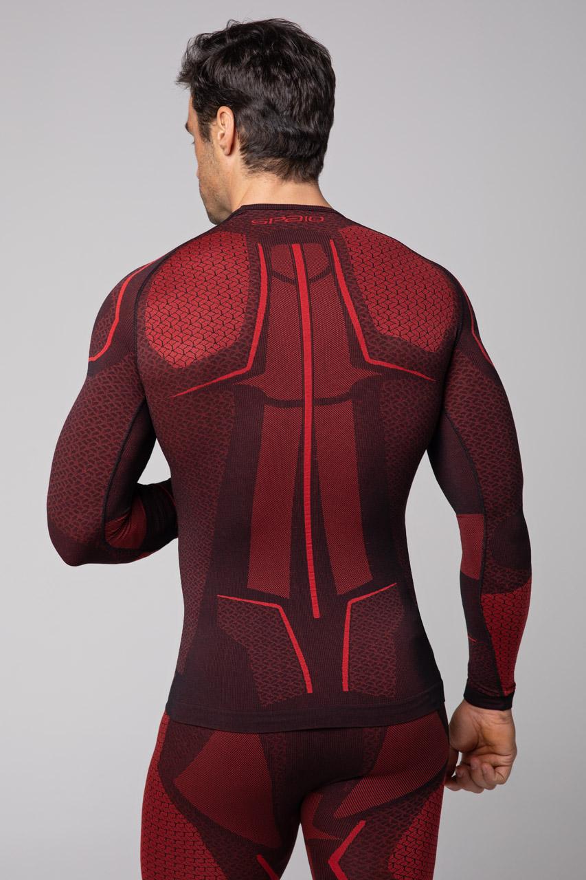 Spaio SPAIO MAGLIETTA TERMOATTIVA "ADRENALINE" UOMO NERO/ROSSO Vendita
