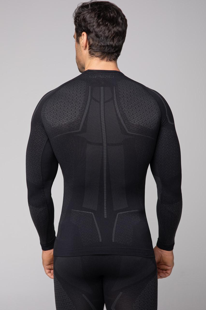 Spaio SPAIO MAGLIETTA TERMOATTIVA "ADRENALINE" UOMO NERO/GRIGIO Promozione