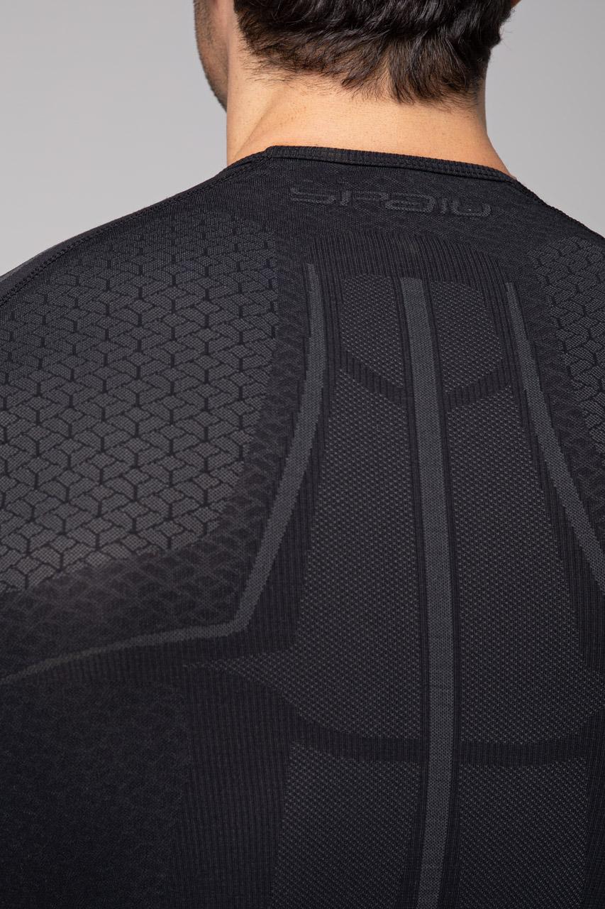 Spaio SPAIO MAGLIETTA TERMOATTIVA "ADRENALINE" UOMO NERO/GRIGIO Promozione
