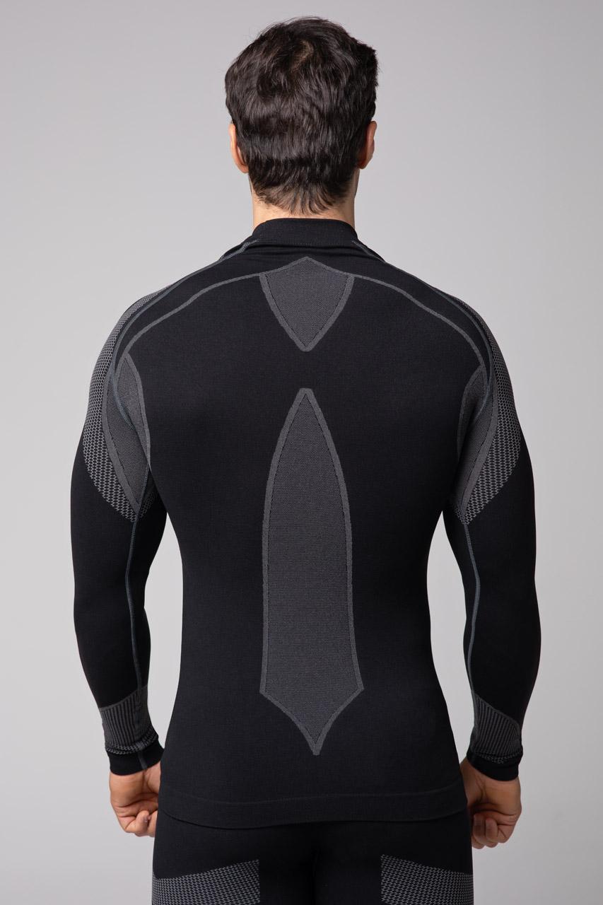 Spaio SPAIO MAGLIETTA TERMOATTIVA CON MANICHE LUNGHE THERMO-EVO UOMO NERO/GRIGIO Fino al 50% di sconto