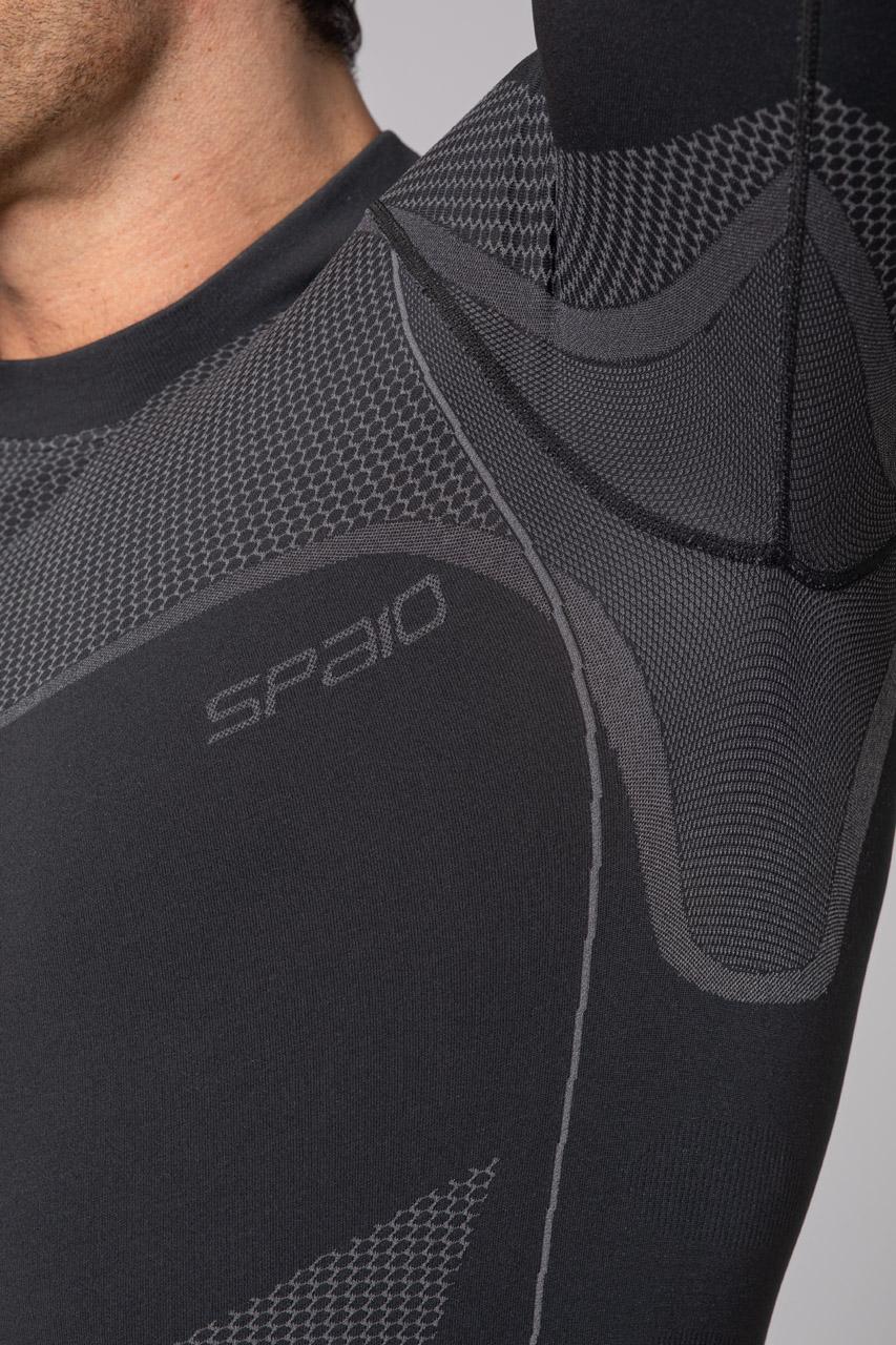 Spaio SPAIO MAGLIETTA TERMOATTIVA CON MANICHE LUNGHE "THERMO-EVO" UOMO GRIGIO/GRIGIO CHIARO Pezzi Unici