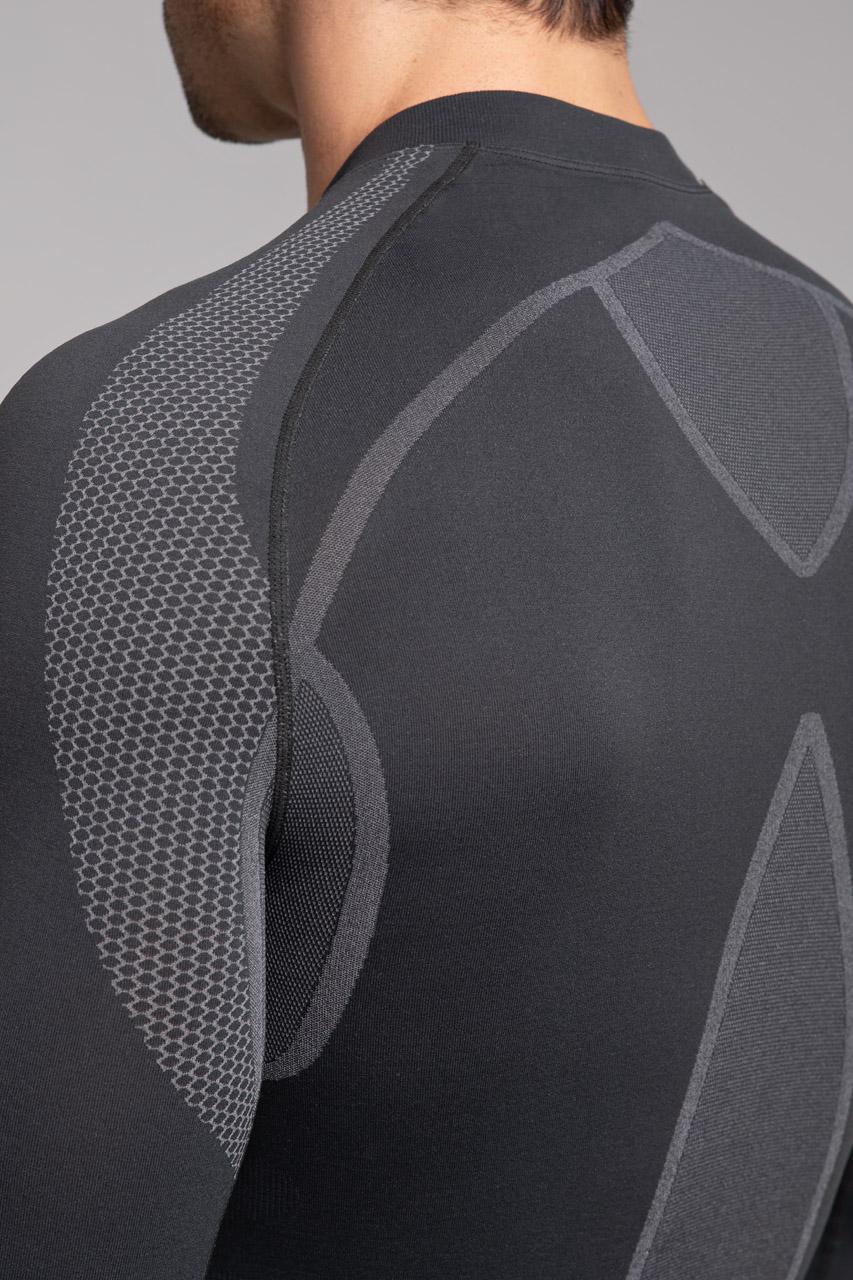 Spaio SPAIO MAGLIETTA TERMOATTIVA CON MANICHE LUNGHE "THERMO-EVO" UOMO GRIGIO/GRIGIO CHIARO Pezzi Unici