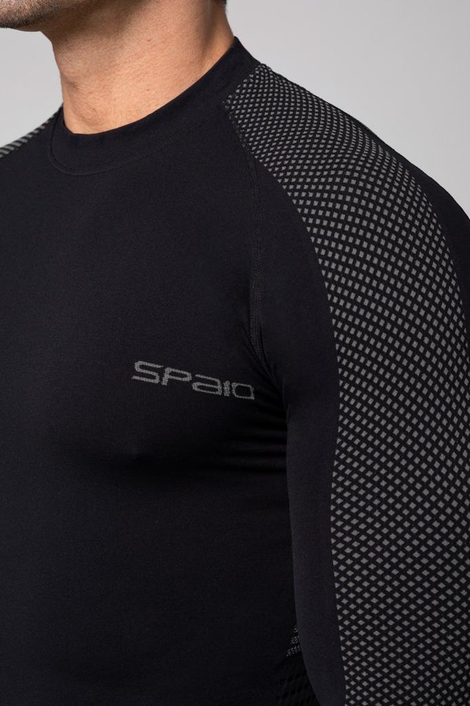 Spaio SPAIO MAGLIA M/L TERMOATTIVA "FIERCE" NERO/GRIGIO Qualità Garantita