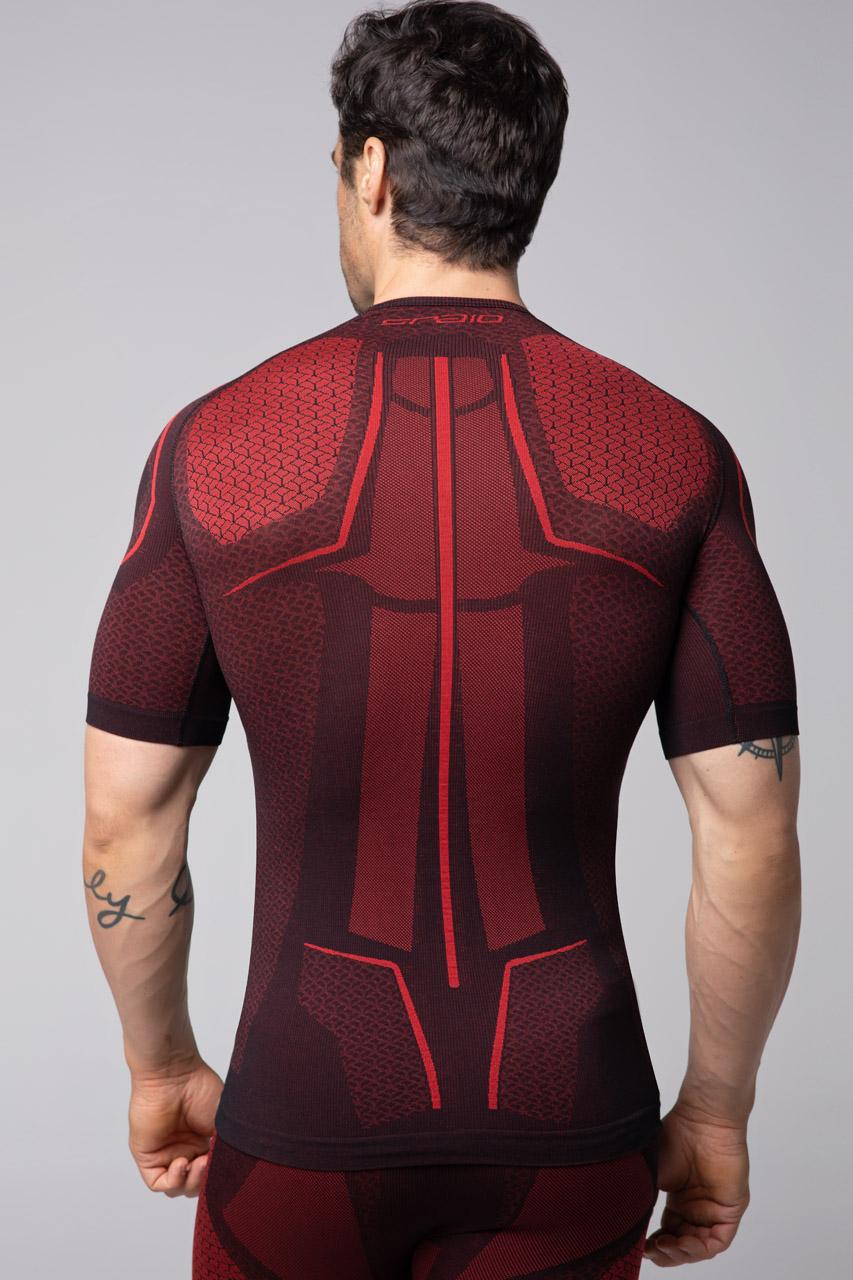 Spaio SPAIO MAGIETTA TERMOATTIVA „ADRENALINE” UOMO NERO/ROSSO Promozione Limitata