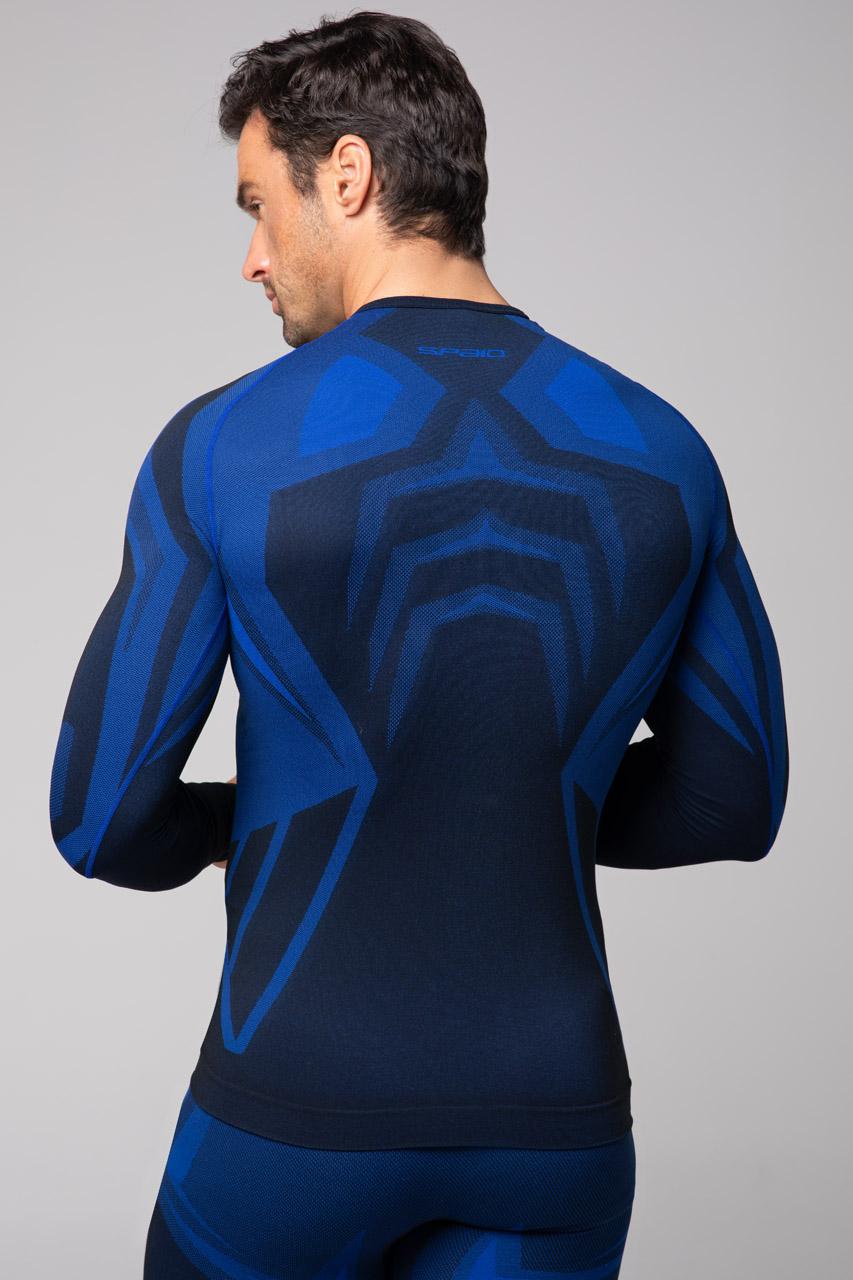 Spaio SPAIO MAGLIA M/L TERMOATTIVA "CONFIDENCE" NERO/ROYAL BLUE Shopping Online