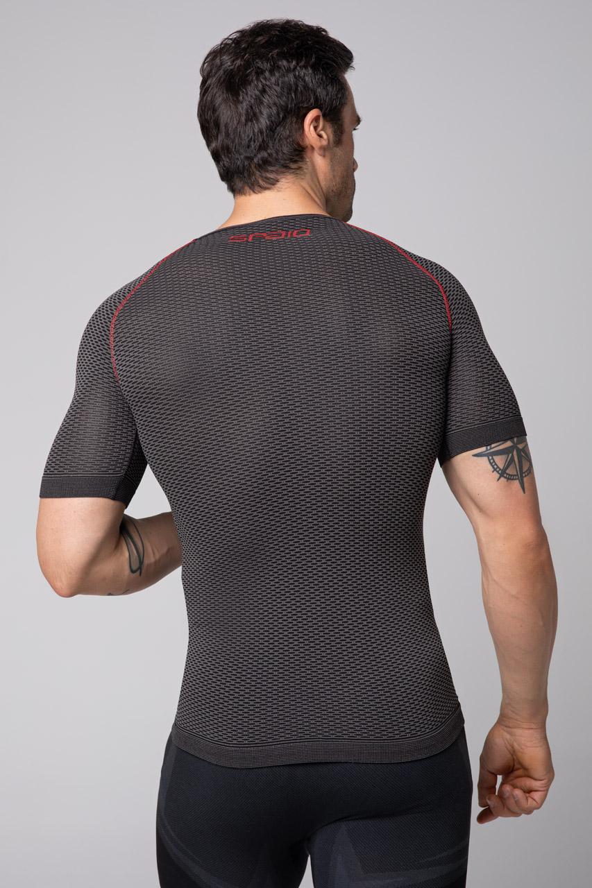 Spaio SPAIO CAMICIA TERMOATTIVA CON MANICHE CORTE BREATH NERO/GRIGIO Prezzo Ridotto