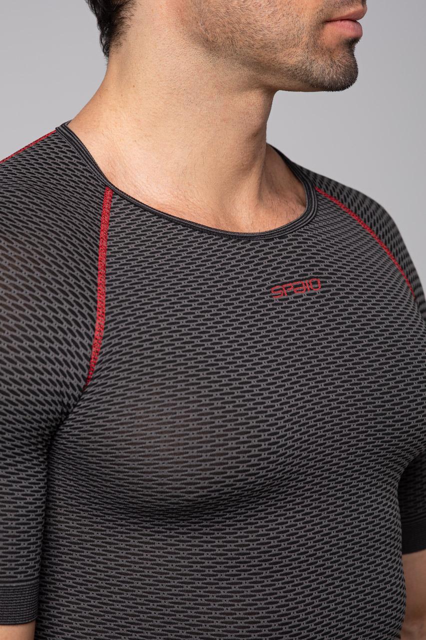 Spaio SPAIO CAMICIA TERMOATTIVA CON MANICHE CORTE BREATH NERO/GRIGIO Prezzo Ridotto