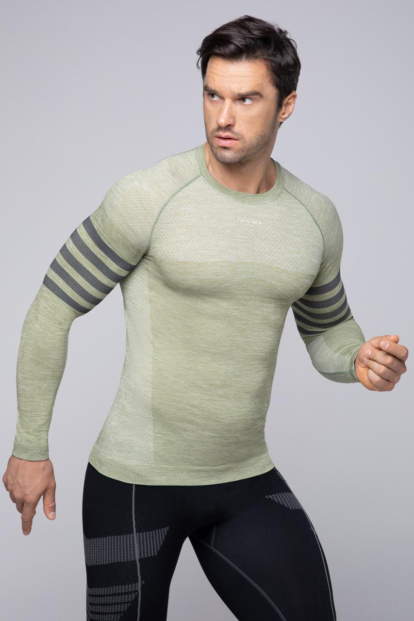 Spaio SPAIO MAGLIA M/L TERMOATTIVA "RUN" OLIVE GREEN Convenienza