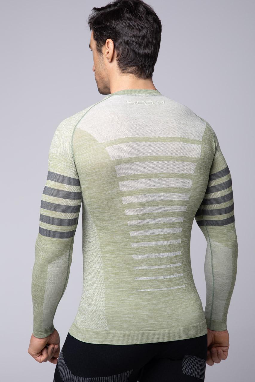 Spaio SPAIO MAGLIA M/L TERMOATTIVA "RUN" OLIVE GREEN Convenienza