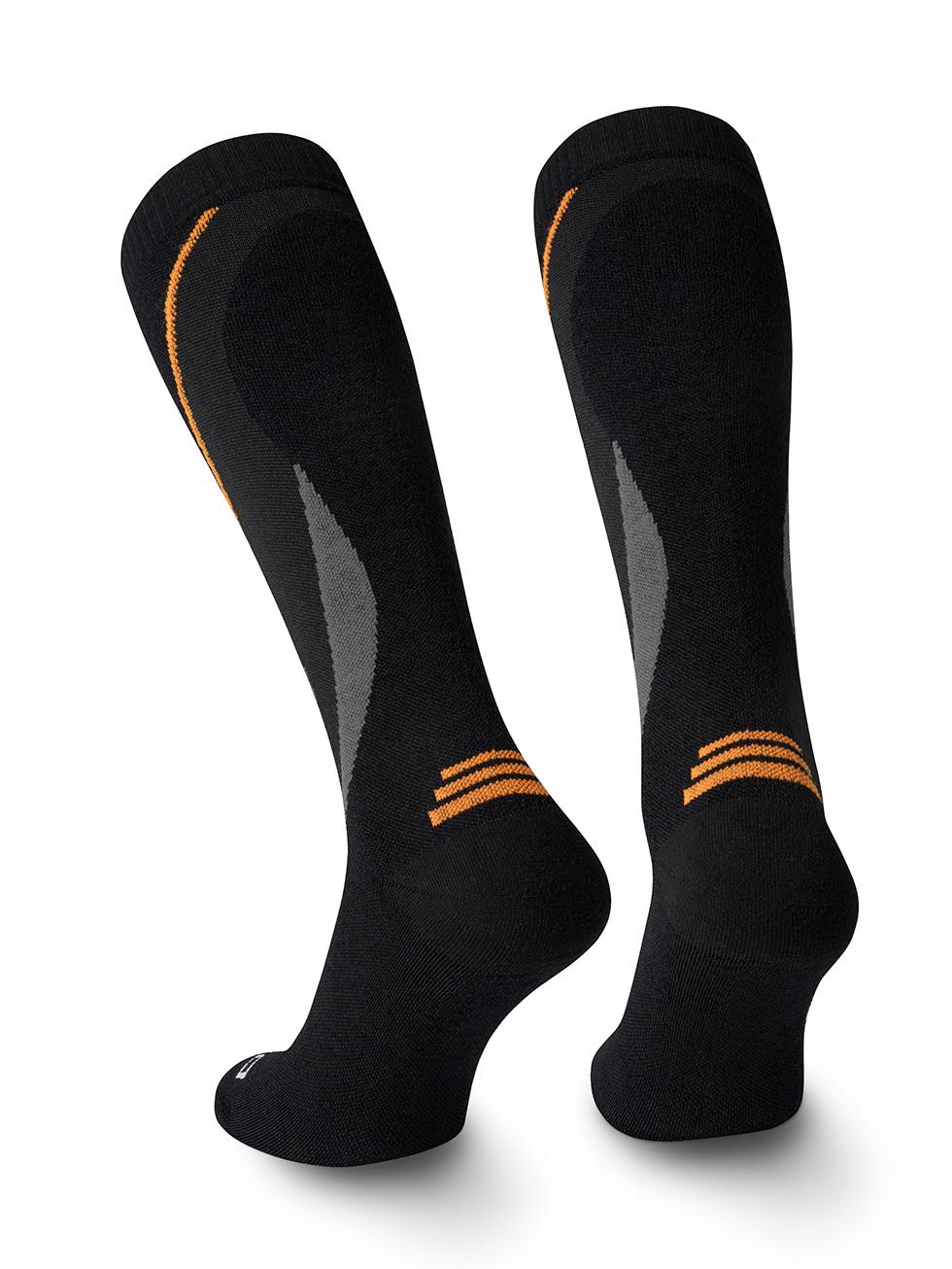 Spaio SPAIO calze da sci compressive THERMO-EVO BLACK/GREY/ORANGE Qualità