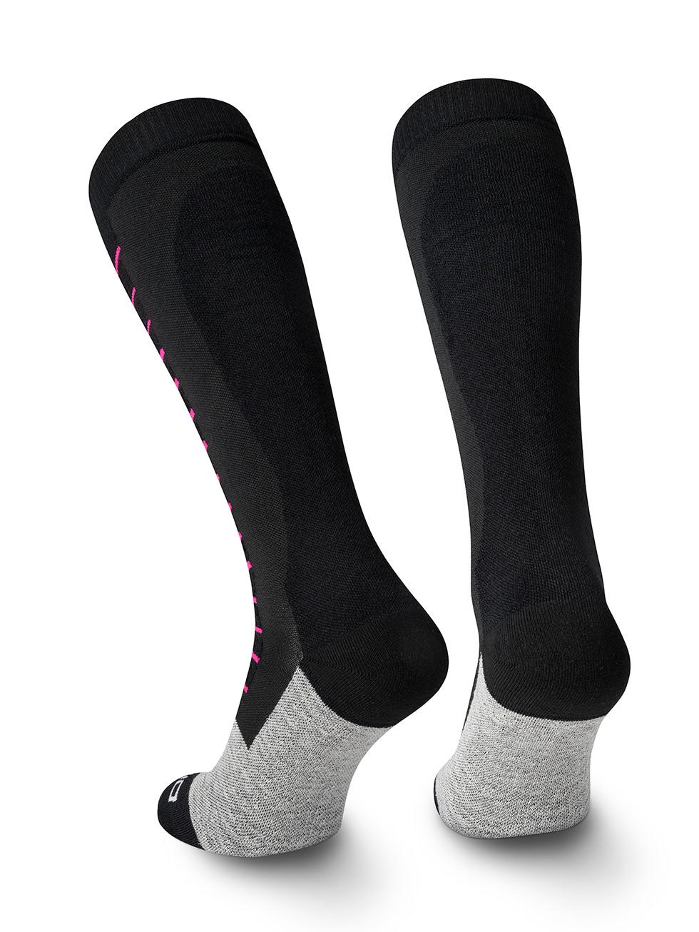 Spaio SPAIO calze da sci compressive FIERCE BLACK/WHITE/FUXIA Vendite Flash