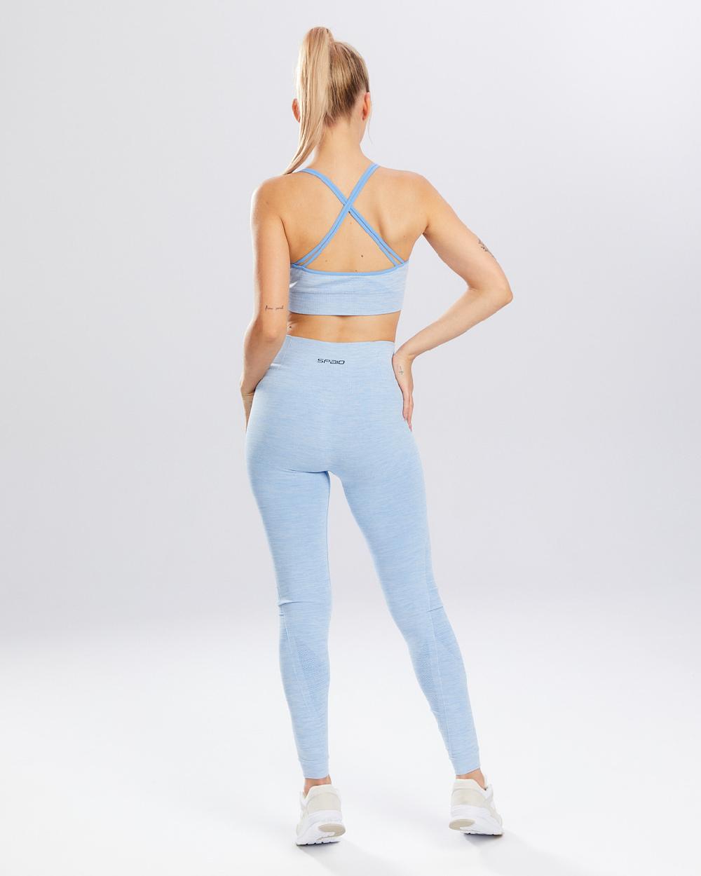 Spaio SPAIO LEGGINSY MELANGE LINCHEN BLUE Convenienza