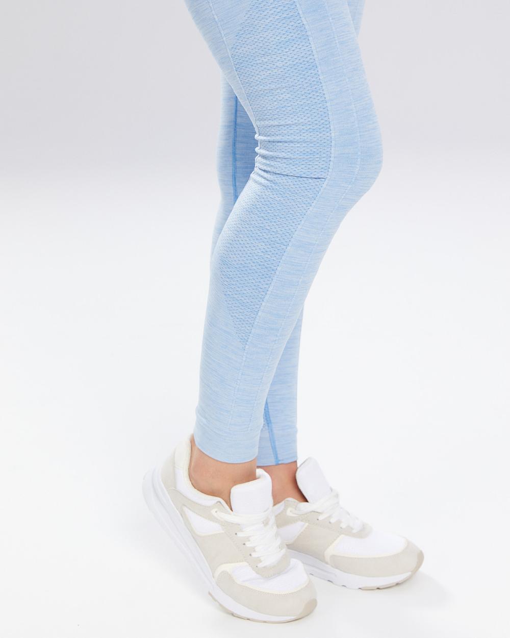 Spaio SPAIO LEGGINSY MELANGE LINCHEN BLUE Convenienza