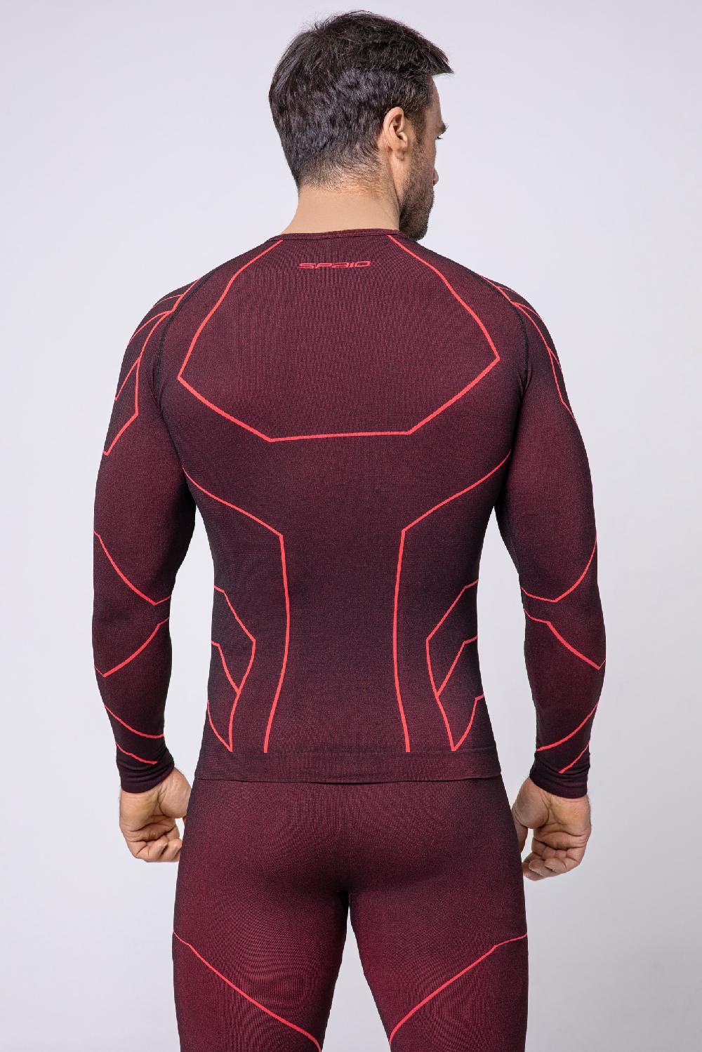 Spaio SPAIO MAGLIETTA CON MANICHE LUNGHE "RAPID" UOMO NERO/ROSSO Hotsell