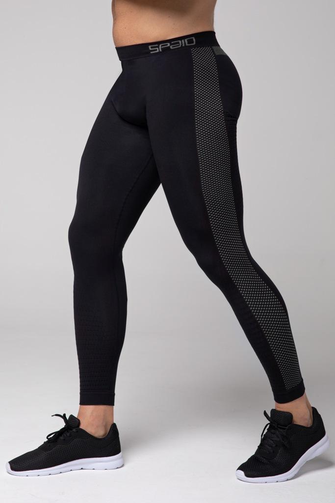 Spaio SPAIO LEGGINGS TERMOATTIVI "FIERCE" NERO/GRIGIO Moda