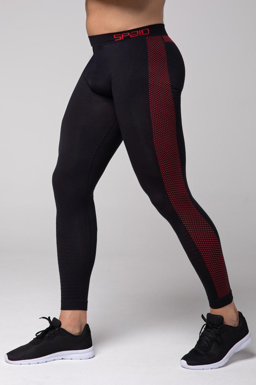 Spaio SPAIO LEGGINGS TERMOATTIVI "FIERCE" NERO/ROSSO 2025