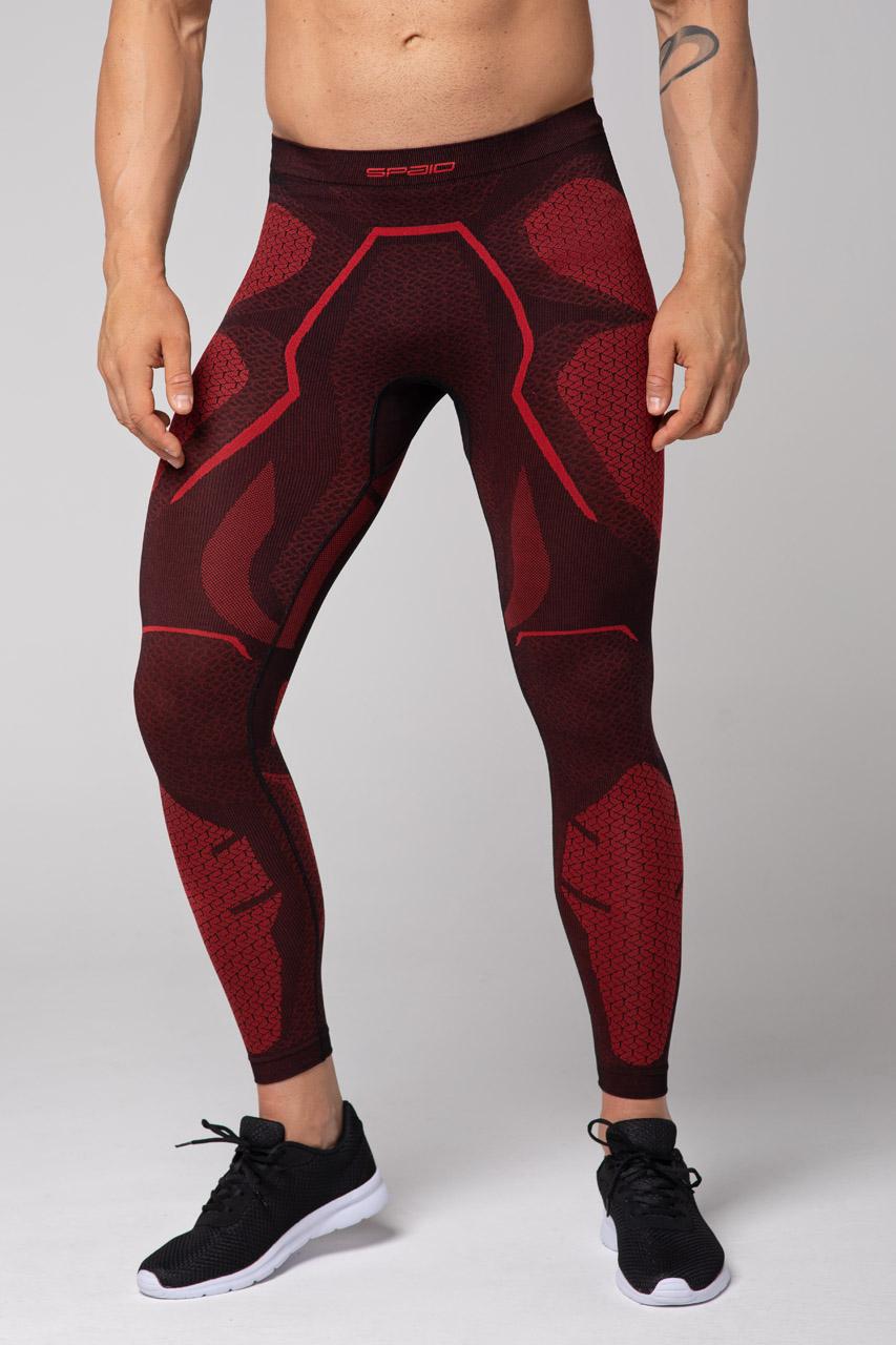 Spaio SPAIO LEGGINS TERMOATTIVI "ADRENALINE" UOMO NERO/ROSSO Qualità