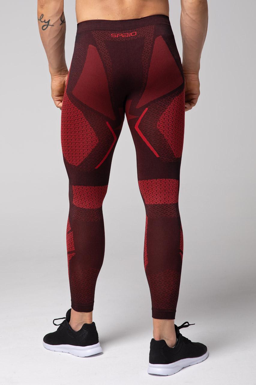 Spaio SPAIO LEGGINS TERMOATTIVI "ADRENALINE" UOMO NERO/ROSSO Qualità
