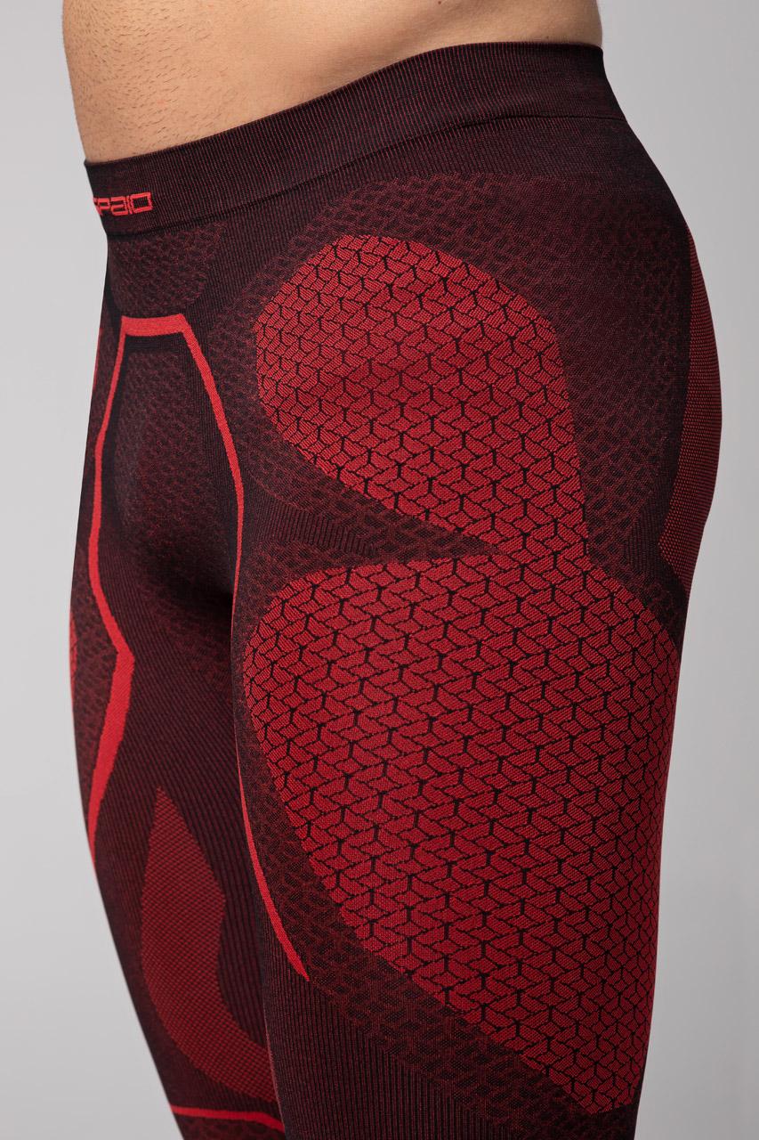 Spaio SPAIO LEGGINS TERMOATTIVI "ADRENALINE" UOMO NERO/ROSSO Qualità