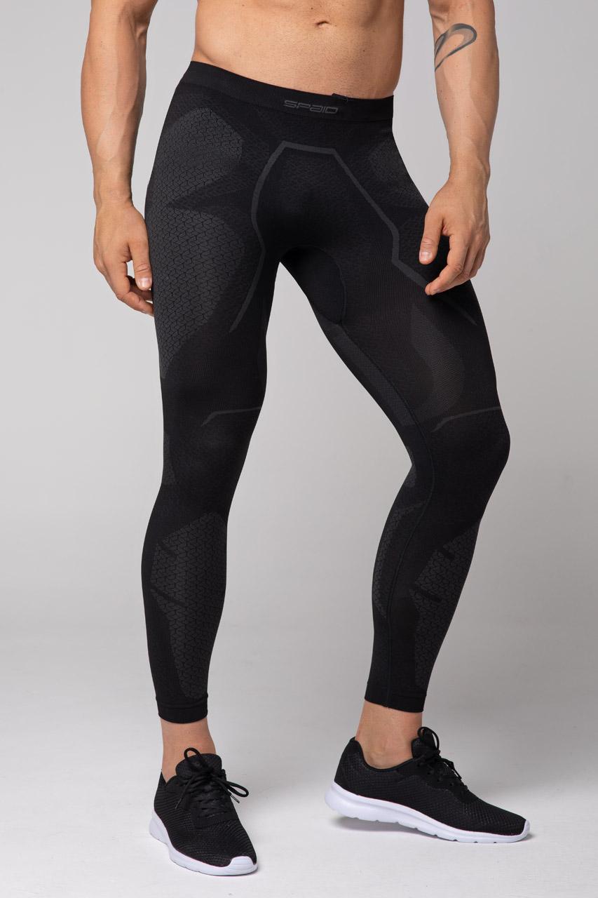 Spaio SPAIO LEGGINS TERMOATTIVI "ADRENALINE" UOMO NERO/GRIGIO Vendita