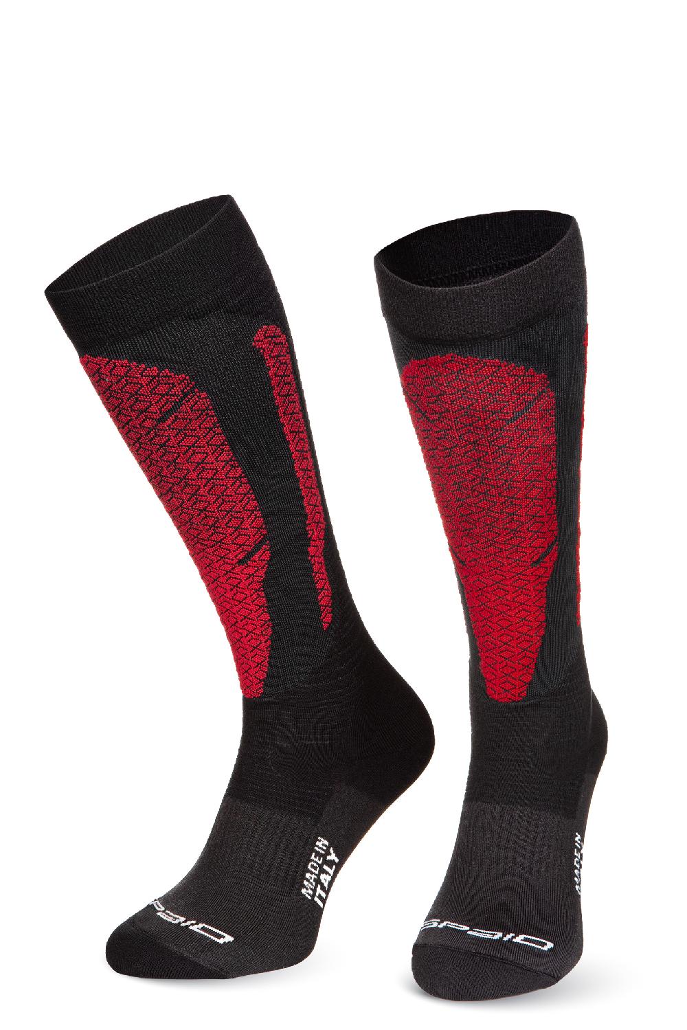 Spaio SPAIO CALZE COOLMAX "ADRENALINE" NERO/ROSSO