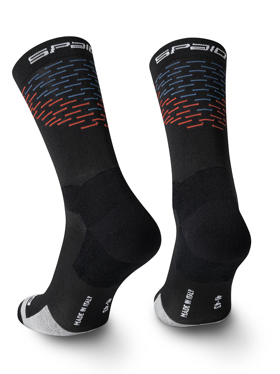 Spaio SPAIO CALZINI DA TREKKING MERINO BLACK/ORANGE/BLUE 2025