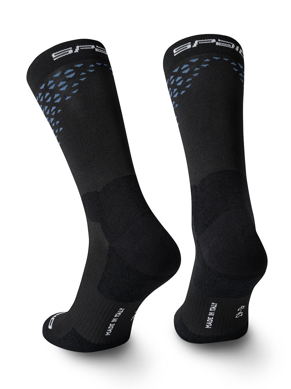 Spaio SPAIO CALZINI DA TREKKING TREKKING SOCKS FIERCE BLACK/BLUE Nuovo