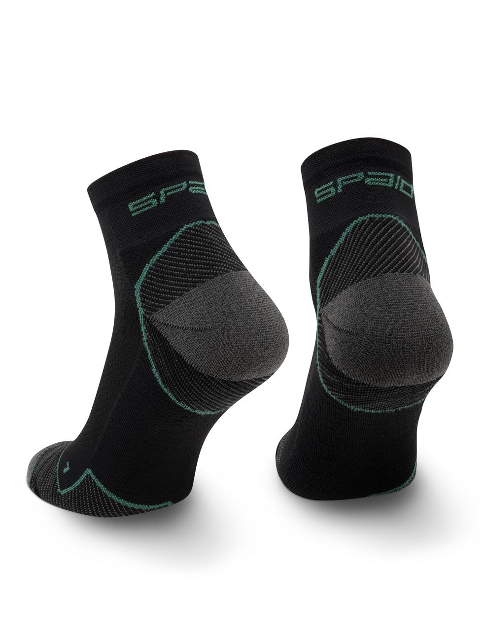 Spaio SPAIO CALZINI DA CORSA RUNNING 03 BLACK/GREEN Qualità Garantita