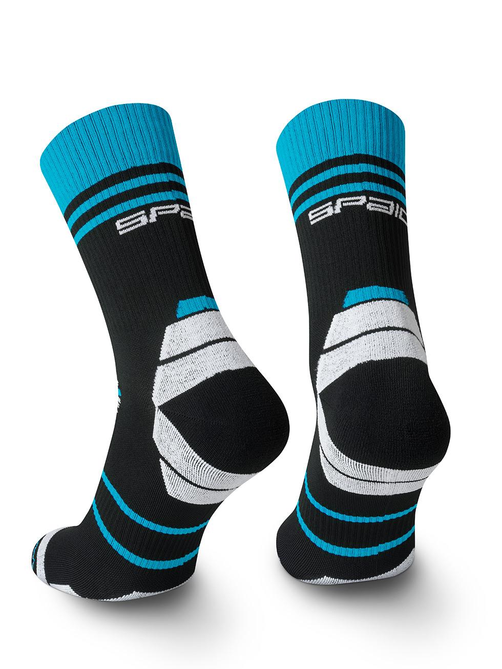 Spaio SPAIO CALZINI DA CORSA POWERFUL BLACK/WHITE/BLUE Prezzo Ridotto