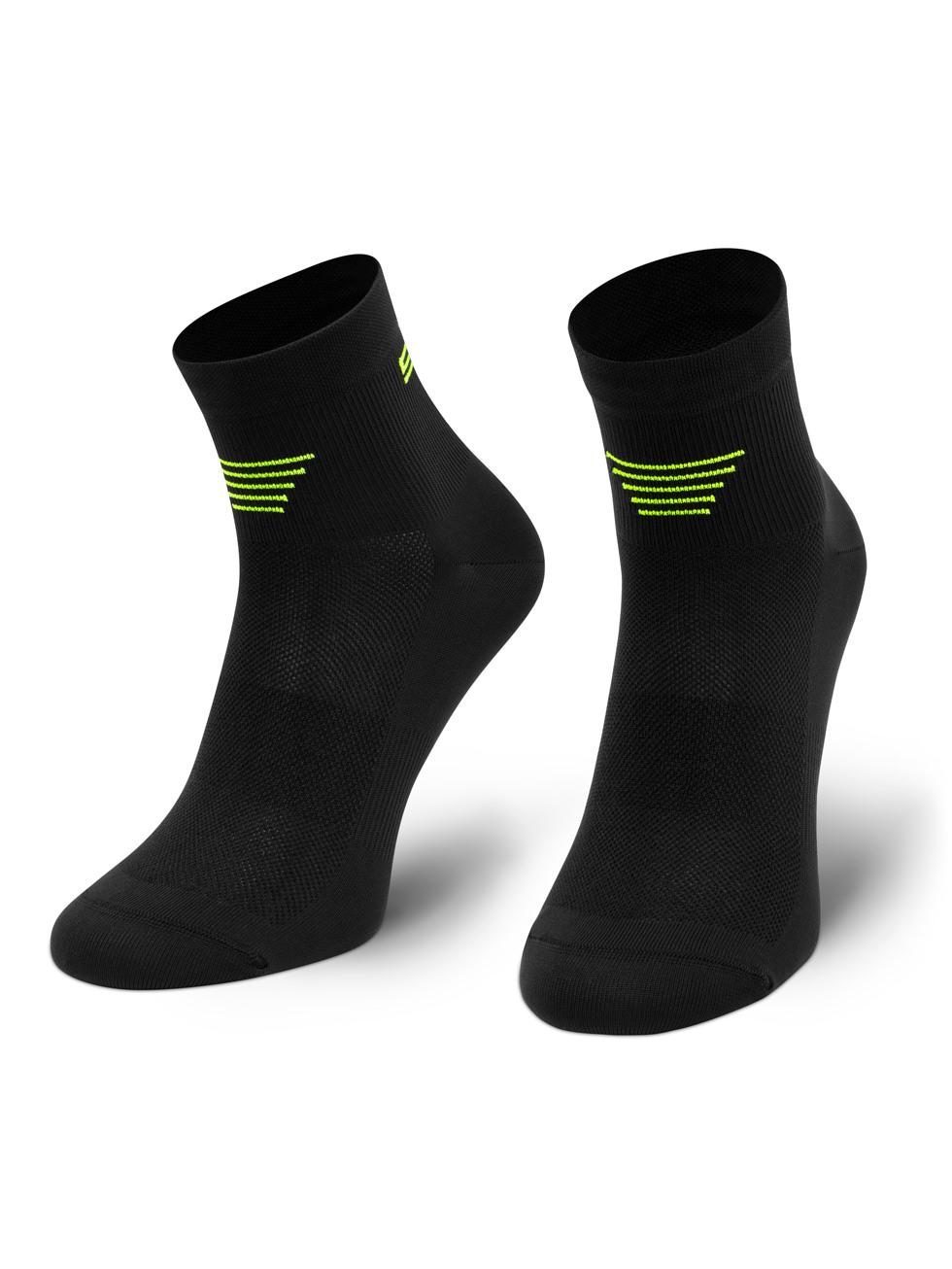 Spaio SPAIO CALZINI DA CORSA RUNNING 01 BLACK/YELLOW