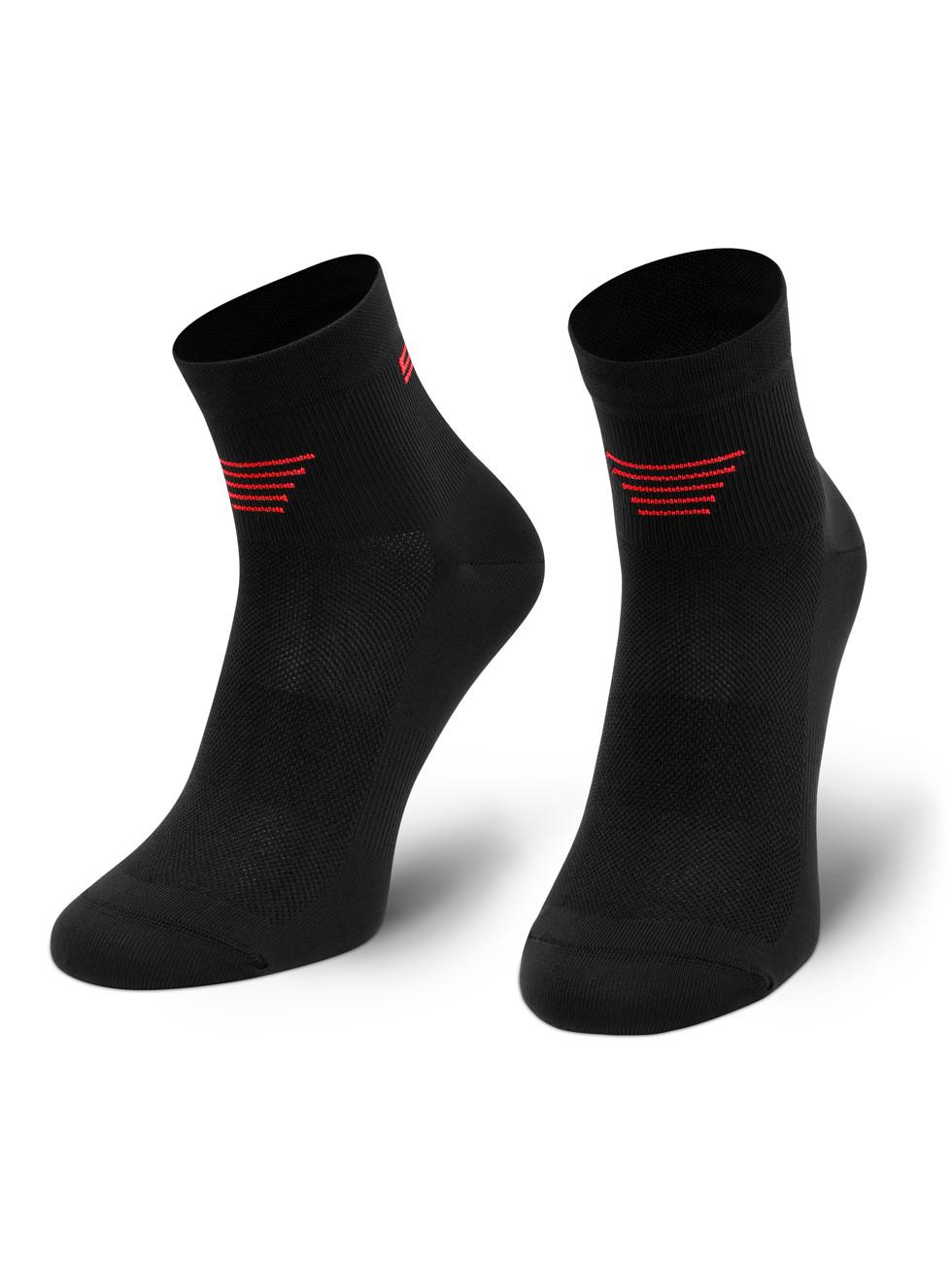 Spaio SPAIO CALZINI DA CORSA RUNNING 01 BLACK/ RED