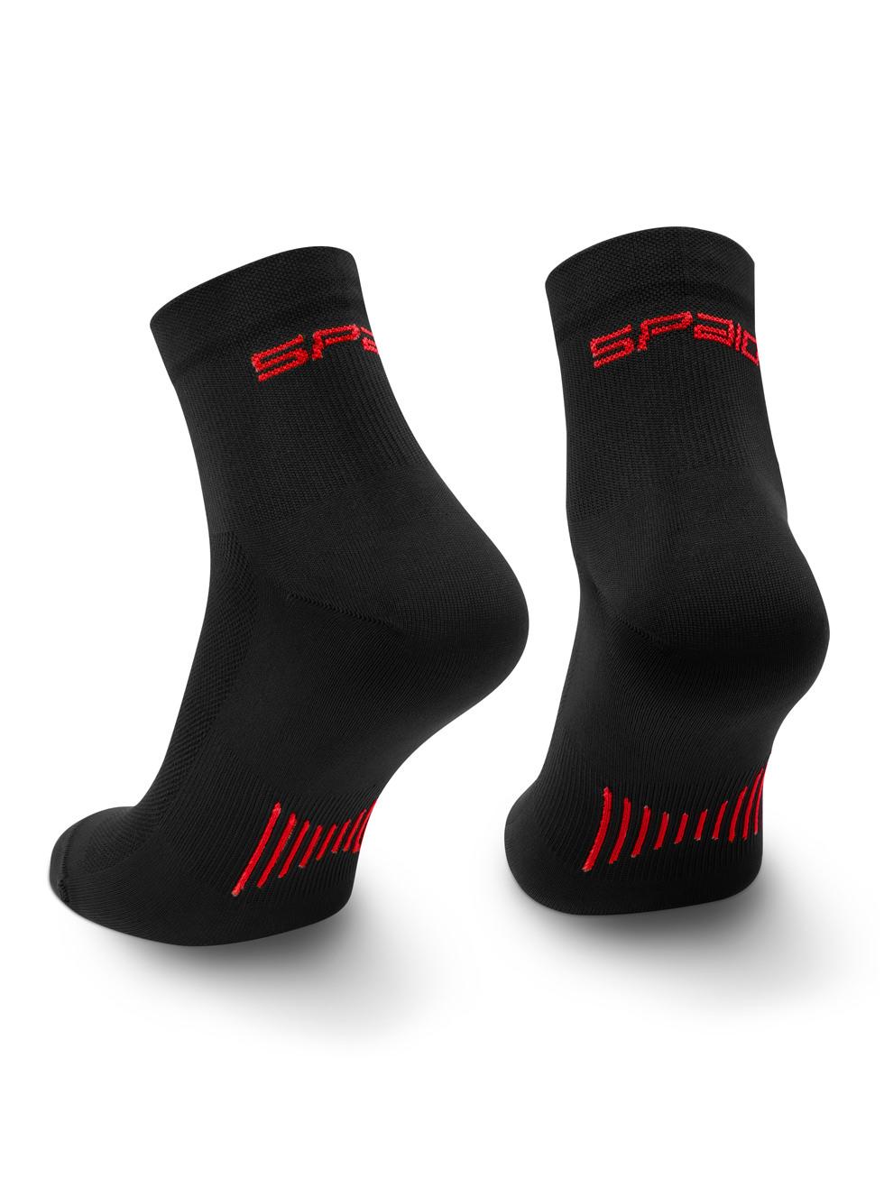 Spaio SPAIO CALZINI DA CORSA RUNNING 01 BLACK/ RED Presa