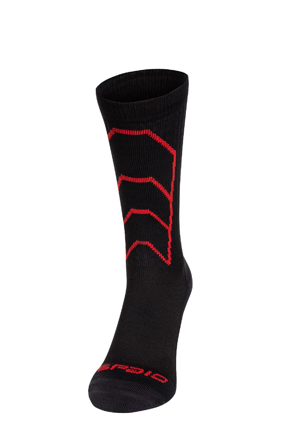 Spaio CALZE A COMPRESSIONE "RAPID" NERO/ROSSO Hotsell