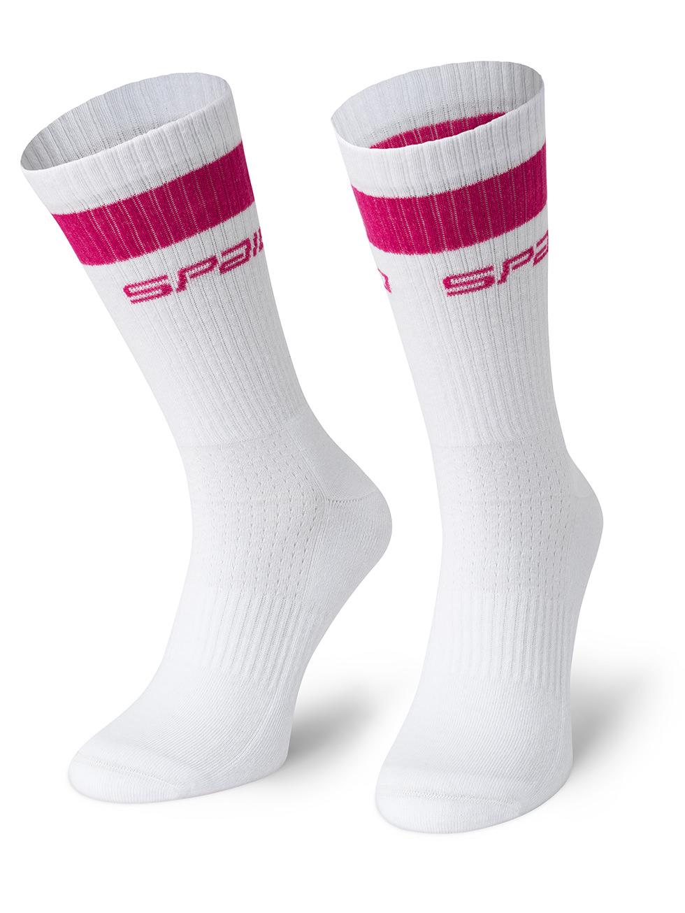 Spaio CALZINI SPAIO FLEX 02 WHITE/VIVA MAGENTA Spedizione Gratuita