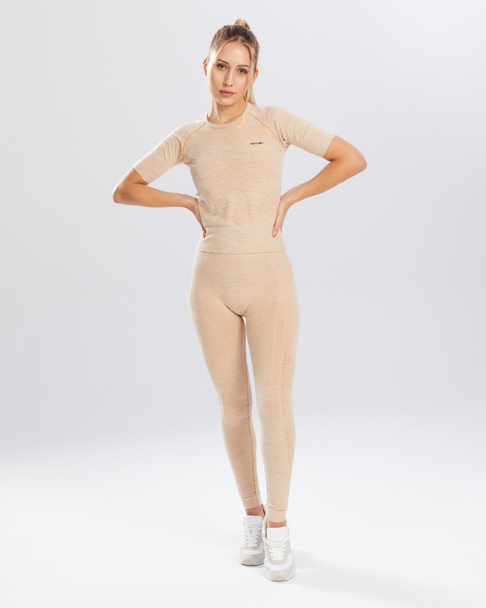 Spaio SPAIO RASHGUARD MELANGE MANICHE CORTE ICED COFFEE Italy