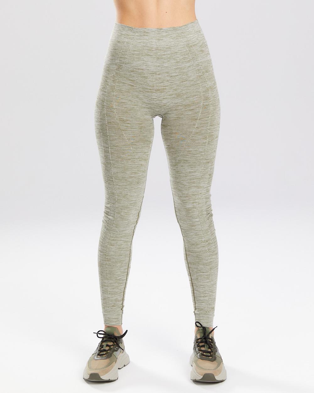 Spaio SPAIO LEGGINSY MELANGE KHAKI