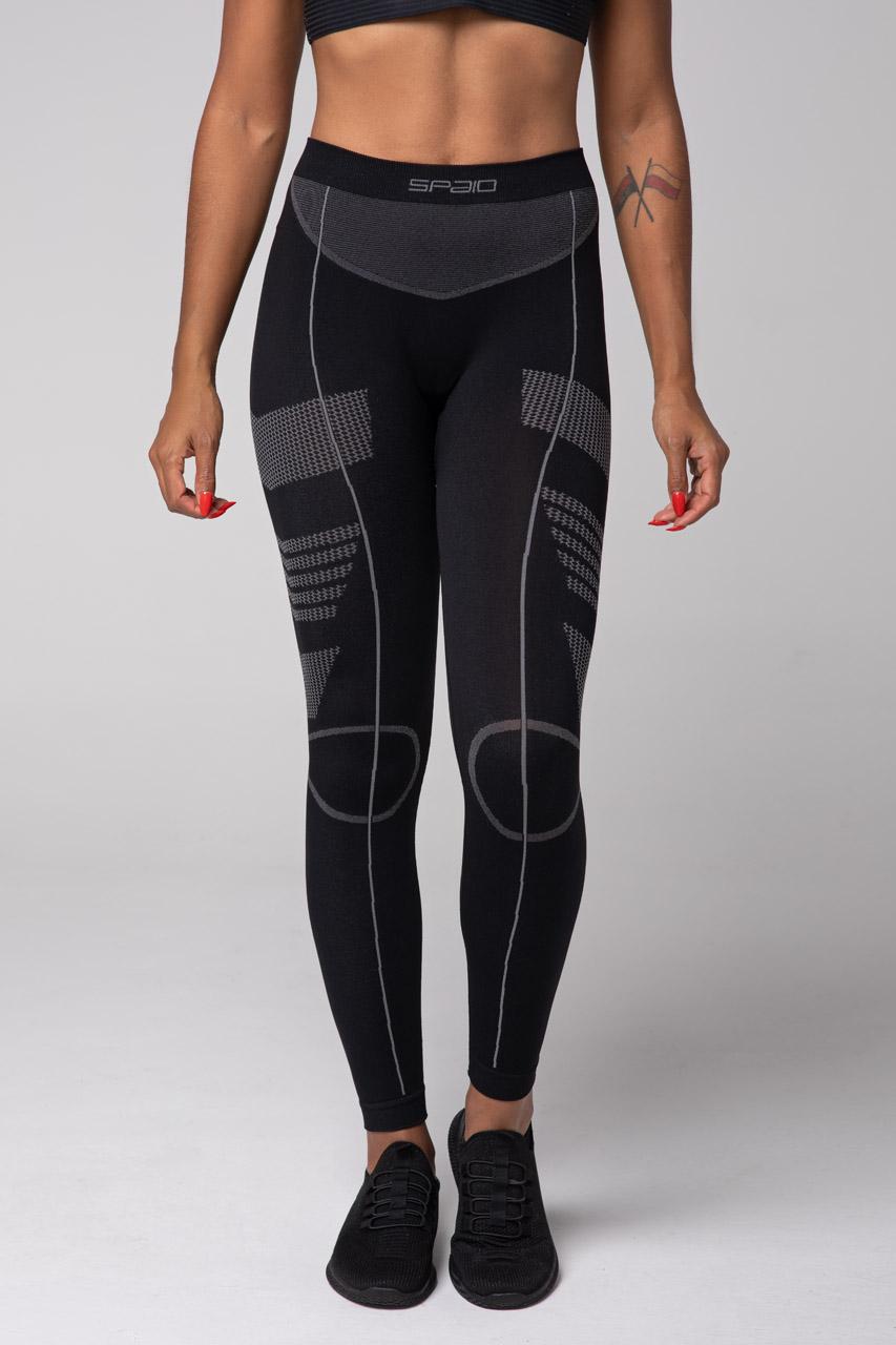 Spaio SPAIO LEGGINS TERMOATTIVI "THERMO-EVO" DONNA NERO/GRIGIO