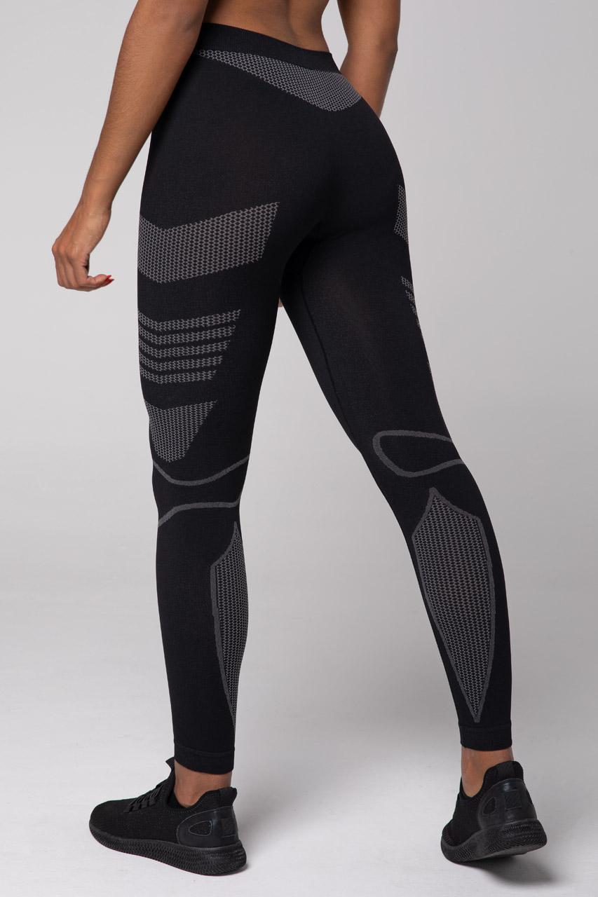 Spaio SPAIO LEGGINS TERMOATTIVI "THERMO-EVO" DONNA NERO/GRIGIO Qualità Garantita