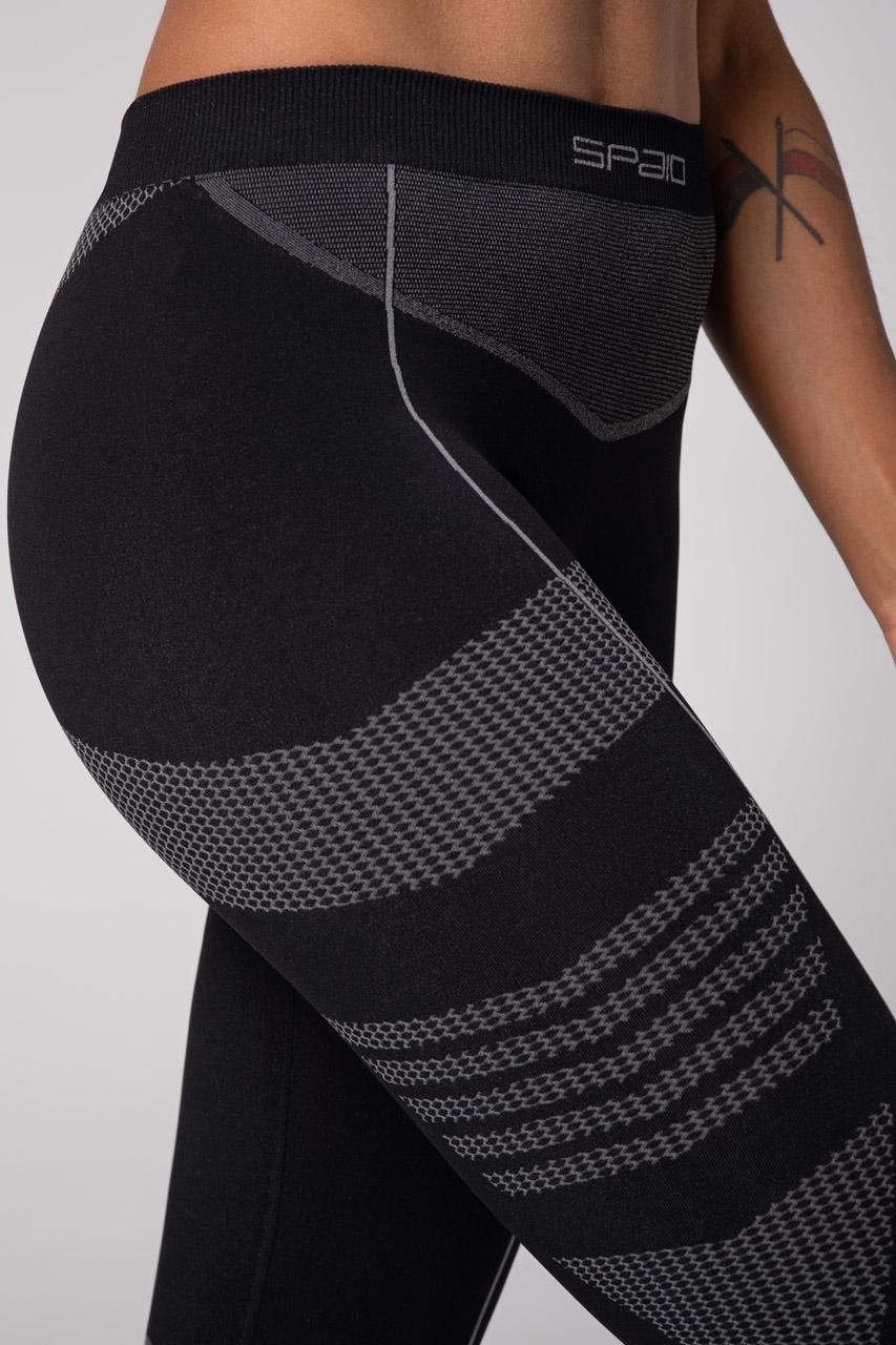 Spaio SPAIO LEGGINS TERMOATTIVI "THERMO-EVO" DONNA NERO/GRIGIO Qualità Garantita