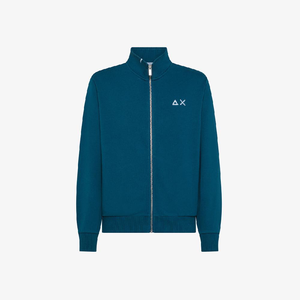 Sun 68 Felpa In Cotone Con Zip - Uomo