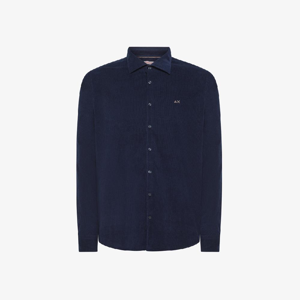 Sun 68 Camicia In Velluto Di Cotone - Uomo