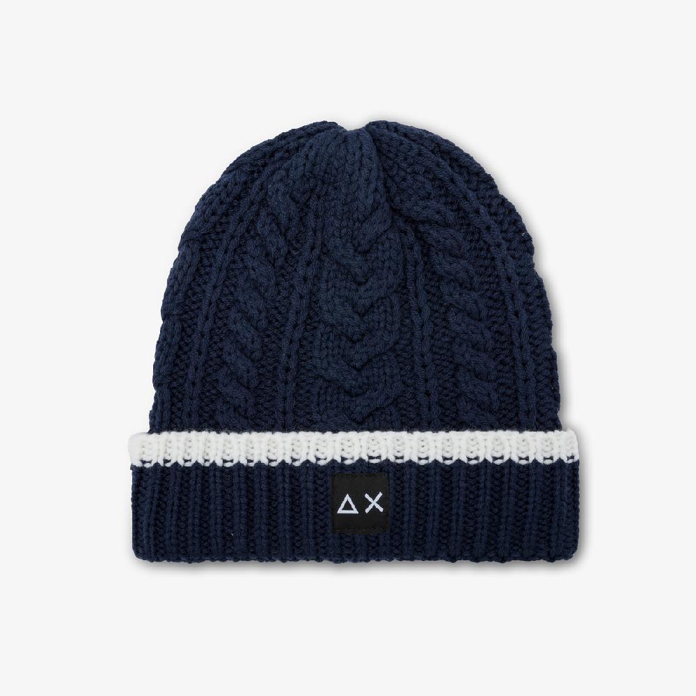 Sun 68 Beanie In Lana A Trecce - Uomo