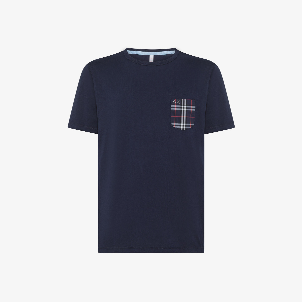 Sun 68 T-shirt In Cotone Con Taschino - Uomo Nuovo