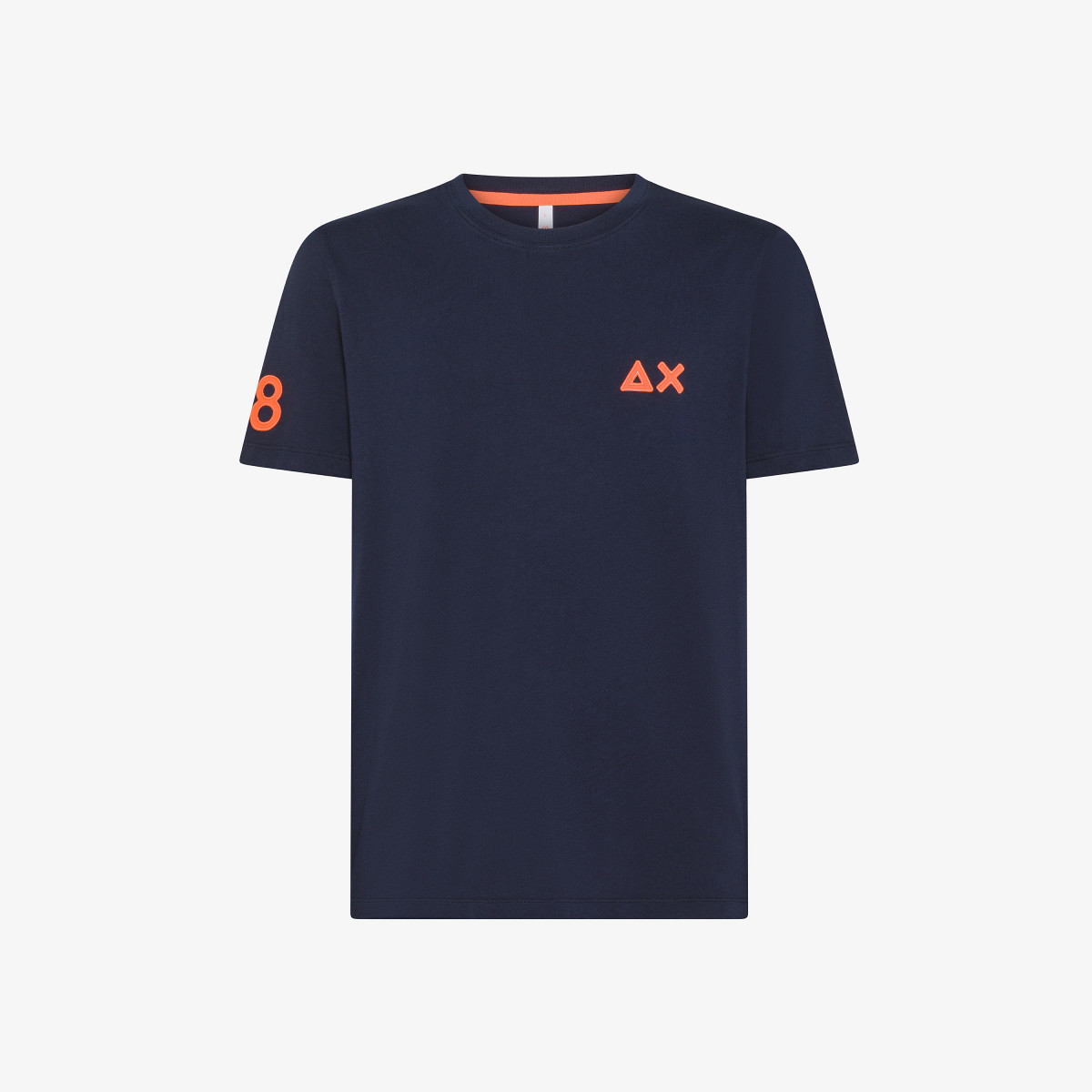 Sun 68 T-shirt In Cotone Con Patch - Uomo Negozi Online
