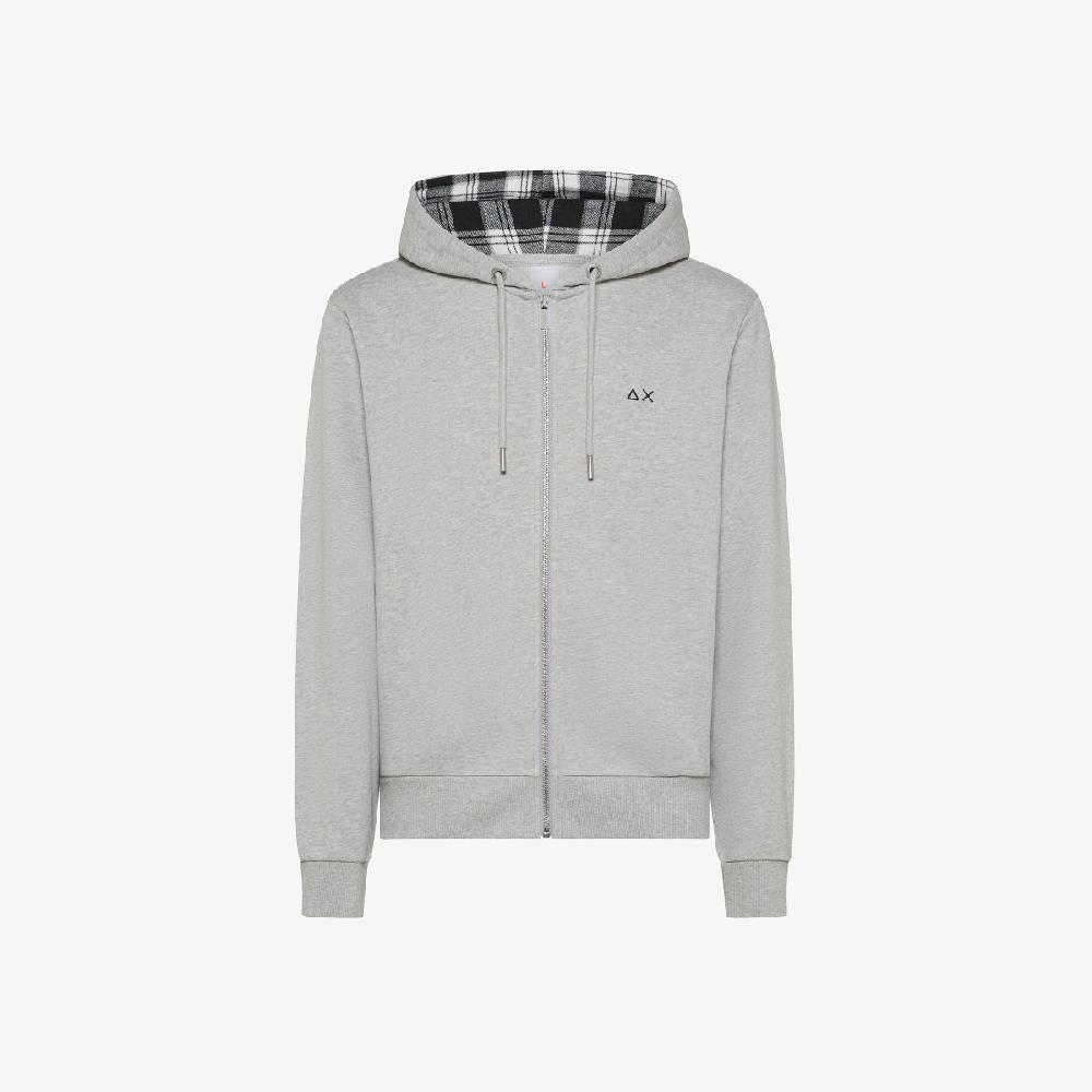 Sun 68 Felpa In Cotone Con Cappuccio E Zip - Uomo Sostegno trimestrale