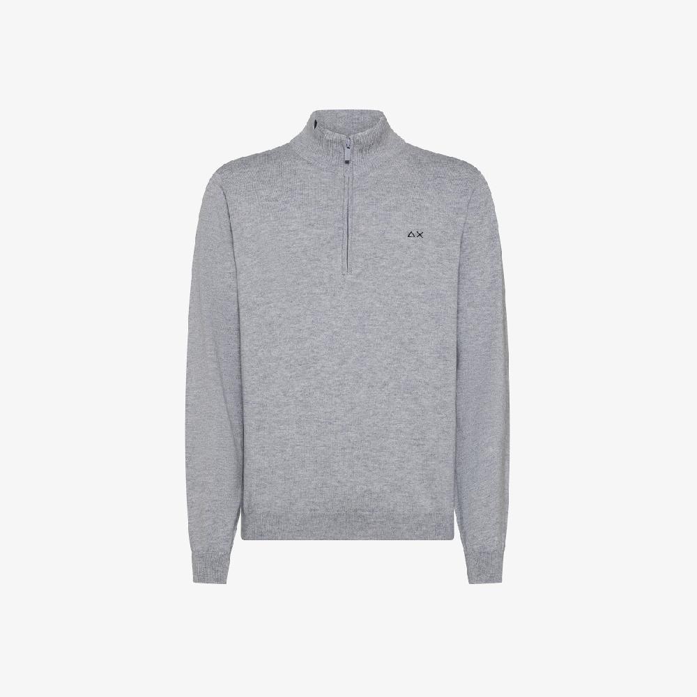 Sun 68 Maglia In Lana E Cotone Con Zip - Uomo In vendita